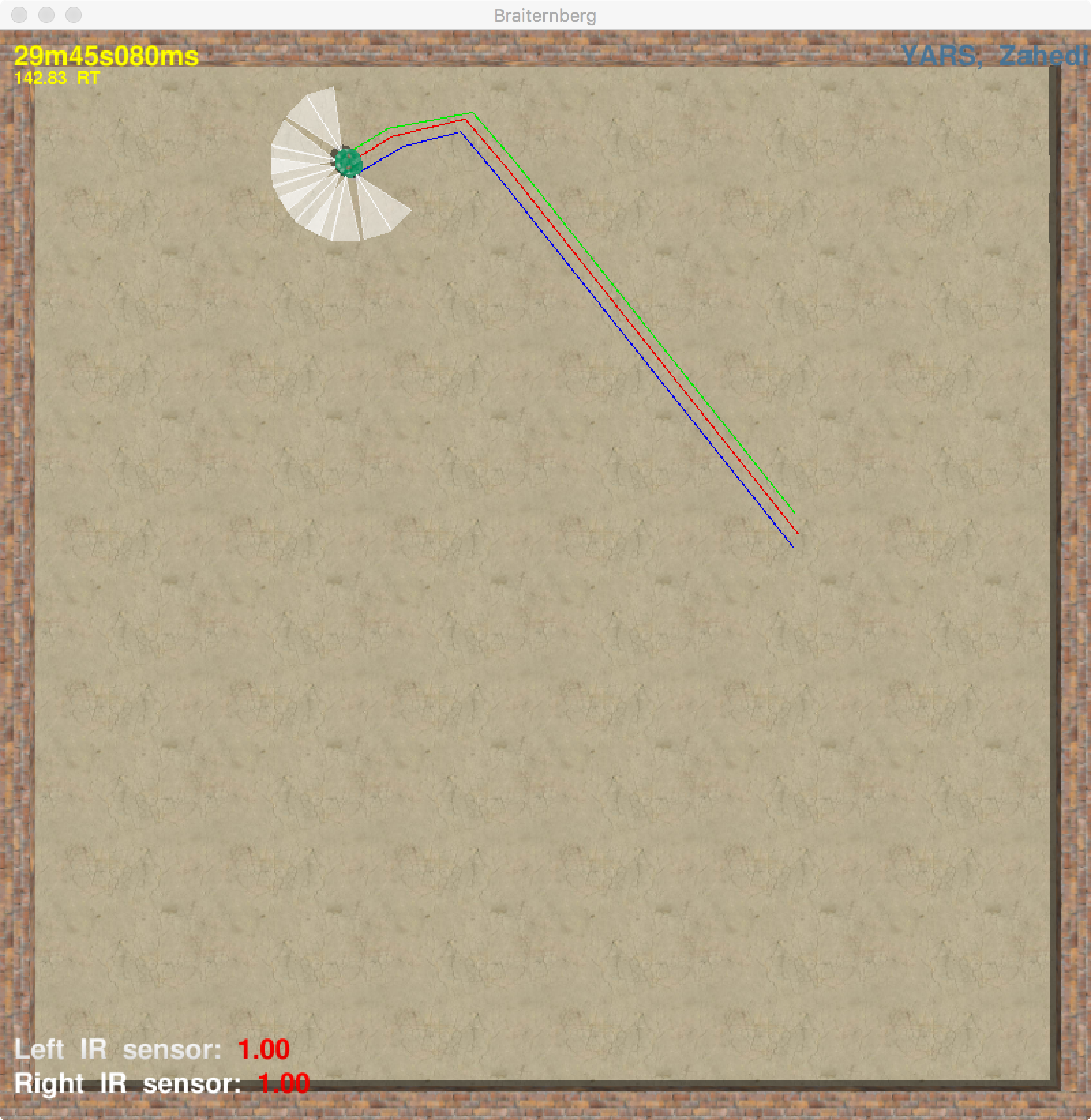 Braitenberg simulation